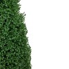 Northlight 30" Artificial Boxwood Cone Topiary Tree with Round Pot, Unlit - 4 of 4