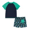 Andy & Evan  Kids  Dinosaur Graphic Raglan Rashguard and Boardshort Set - image 3 of 4