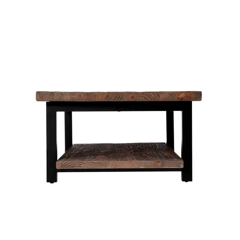 48" Pomona Wide Coffee Table Reclaimed Wood Rustic Natural - Alaterre Furniture, 6 of 10