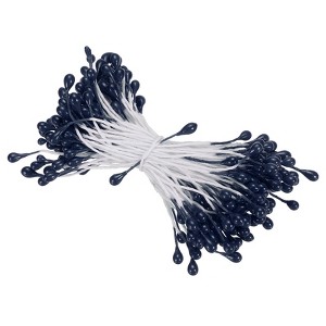 Unique Bargains DIY Craft Handmade Decorative Double Heads Artificial Flower Stamens 150 Pcs - 1 of 4