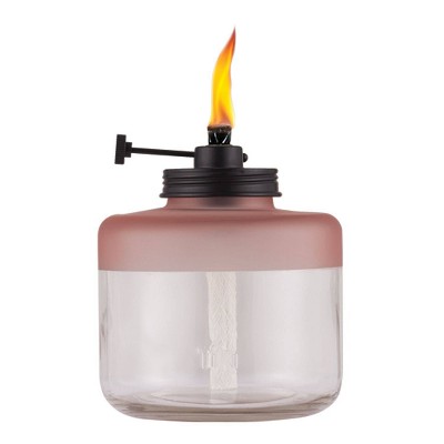 Frosted Glass Tabletop Outdoor Adjustable Flame Torch - TIKI