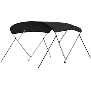 SereneLife 3 Bow Bimini Top Boat Cover - 72'' x 79-84'' - Gray - 1 of 4