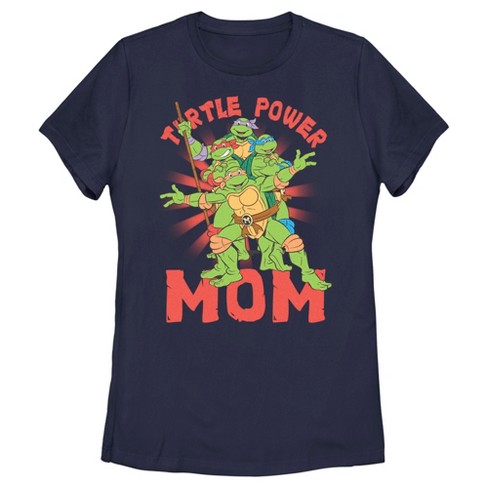 Women's Teenage Mutant Ninja Turtles Turtle Power Mom T-shirt - Navy ...