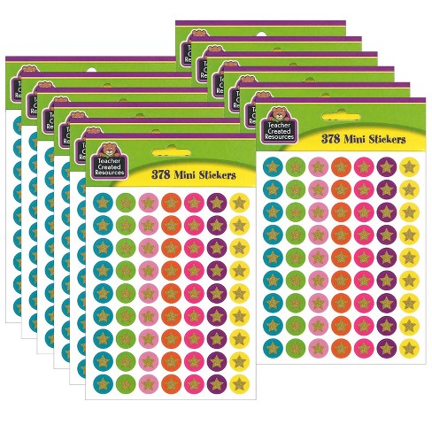 Teacher Created Resources® Home Sweet Classroom Stars Mini Stickers, 378  Per Pack, 12 Packs : Target