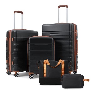 5 Piece Luggage Sets, Hardside Expandable Suitcase Set, TSA Lock & Double Spinner Wheels, ABS Lightweight Luggage W/ Telescoping Handle - 1 of 4