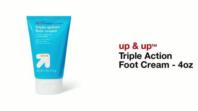 Triple Action Foot Cream - 4oz - up &#38; up&#8482;, 2 of 5, play video