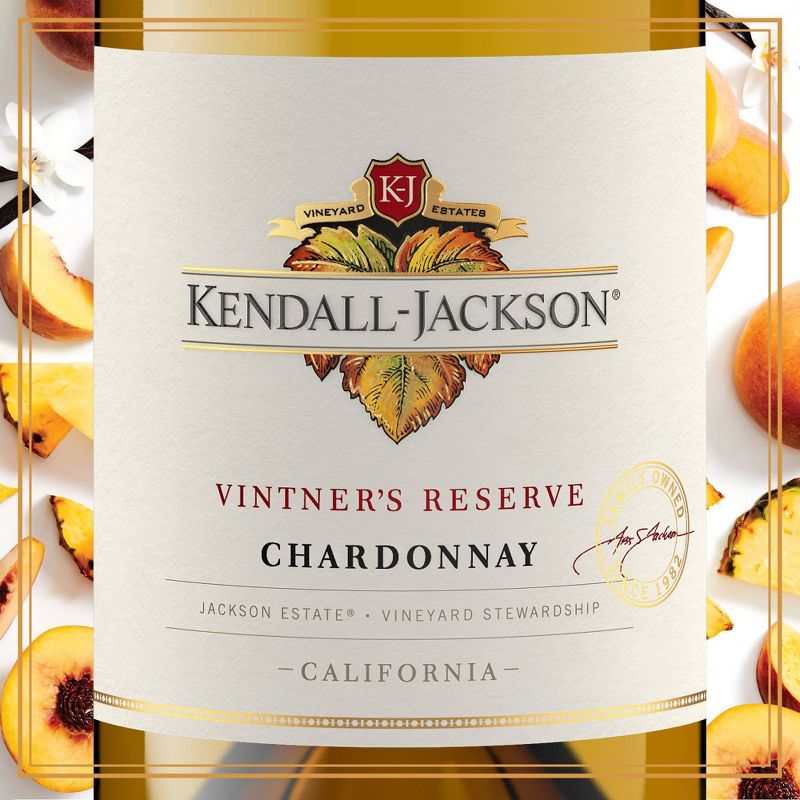 Kendall-Jackson Vintner&#39;s Reserve Chardonnay Wine - 750ml Bottle, 3 of 11
