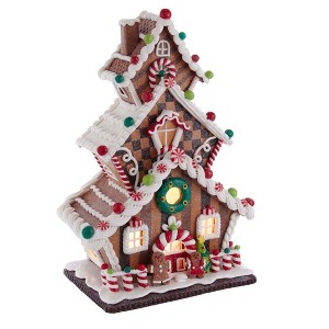 Kurt Adler 13" Gingerbread Cookie 3-Layered LED House - 1 of 4