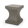Modern Pedestal Outdoor Accent Table, Lightweight Concrete Patio End Table for Outside Use, Outdoor Side Table -Christopher Knight Home - 4 of 4
