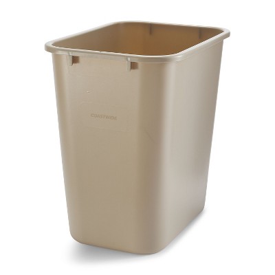 COASTWIDE Indoor Trash Can w/out Lid Gray Soft Plastic 7 Gal CW56431