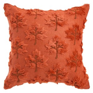 REGALWOVEN Maple Leaves Embroidery Soft Plush Throw Pillow Covers  1 Pc - 1 of 4