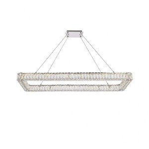 Elegant Lighting Monroe 1 - Light Pendant in  Chrome - 1 of 4