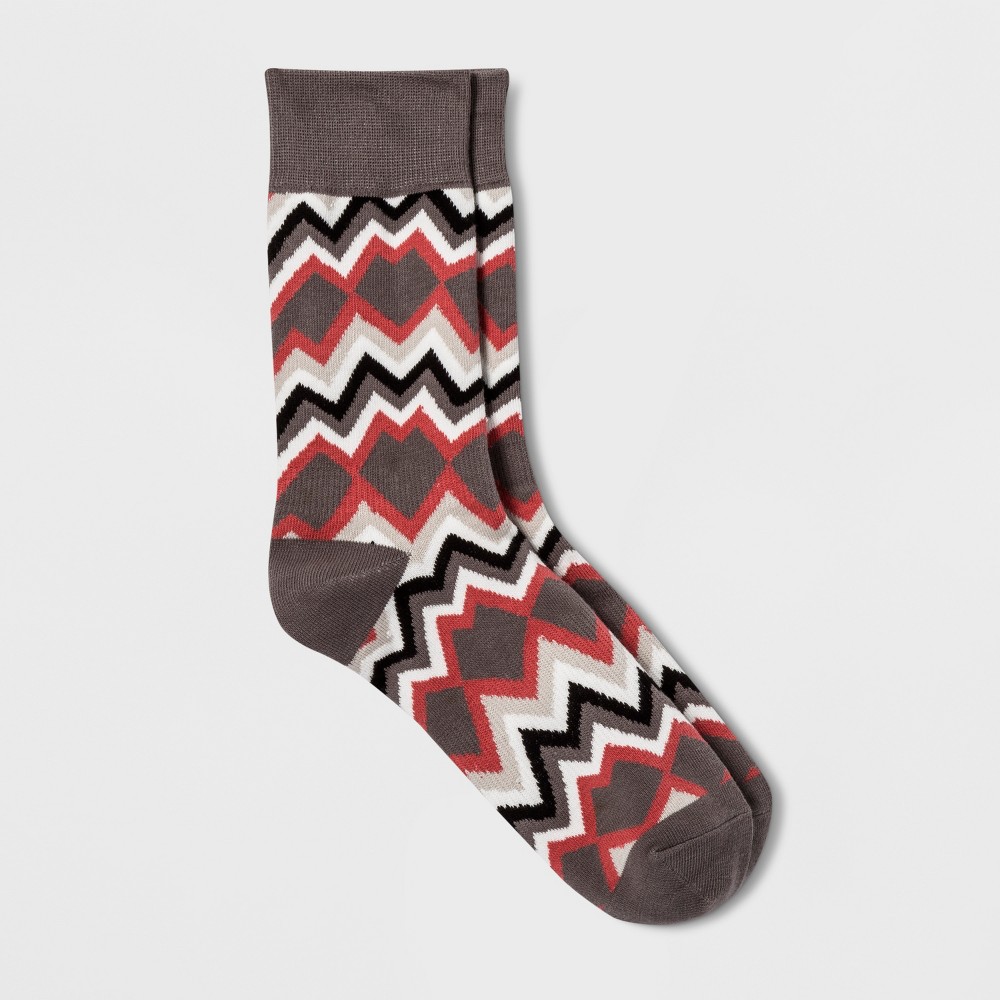 Pair of Thieves Men's Crew Socks - Red/Gray 8-12, Size: Small, Red Gray was $5.99 now $4.19 (30.0% off)