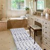 Acekool Washable Boho Area Rug, Low Pile, Non Slip, Foldable, Geometric Print for Entryway, Kitchen, Living Room, Blue Gray, Multi Sizes - 3 of 4