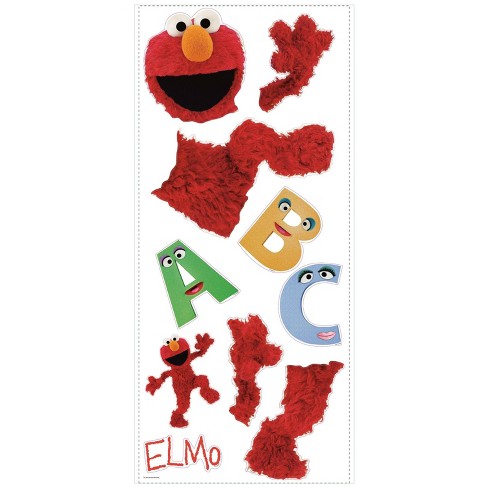 Sesame Street Elmo Peel And Stick Giant Wall Decal Roommates Target