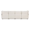 Jennifer Taylor Home Sadie 124" Modular U-Shaped Sectional Sofa-in-a-Box with Storage, Sandstone Light Beige Chenille - 4 of 4