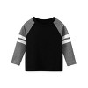 5 Pack Tees Long Sleeve Navy/Grey and Red/Grey and Black/White and Grey/Grey Stripes - 4 of 4