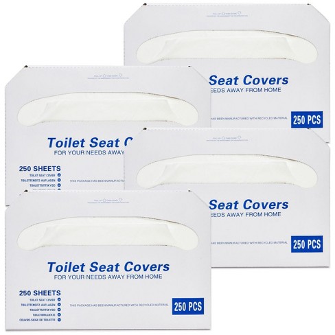 Paper Disposable Toilet Seat Covers 1000 Count 4 Packs o... NEW Half Fold 