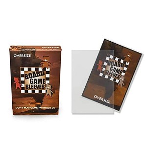 Arcane Tinmen Non-Glare Board Game Sleeves 50 ct Oversize Size Card Sleeves Individual Pack - 1 of 4