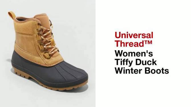 Women&#39;s Tiffy Duck Winter Boots - Universal Thread&#8482; Tan/Black, 2 of 10, play video