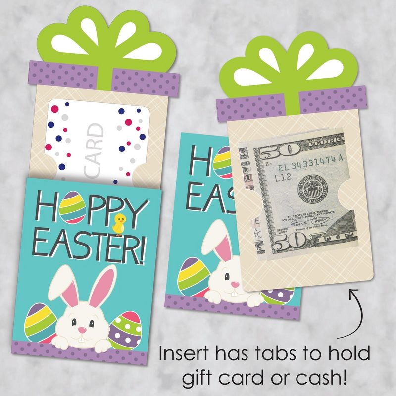 Big Dot of Happiness Hippity Hoppity - Easter Bunny Party Money and Gift Card Sleeves - Nifty Gifty Card Holders - Set of 8, 3 of 9