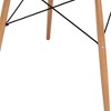 HomeRoots 36" White and Natural Wood Round Top Dining Table - 4 of 4