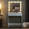 Vanity Desk With Mirror And Lights, Dressing Table With Large Drawer, 3 Adjustable Lighting Modes LED Mirror, Vanity Table For Bedroom Living Room - image 2 of 4