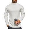 Ekouaer Men's Mock Turtleneck Long Sleeve Turtle Neck Tops Lightweight Undershirt Thermal Sweater Shirts - 4 of 4