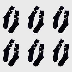 Anna-Kaci Women's 6pk Knee - High Socks with Bow Accents - 1 of 3