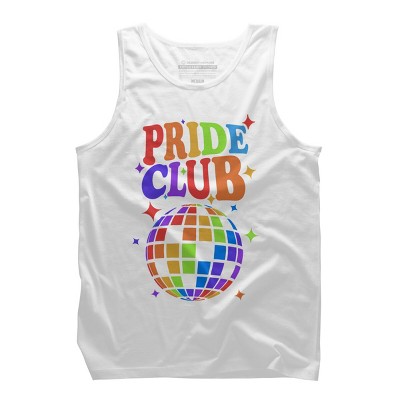 Adult Design By Humans Pride Club Rainbow Disco Ball By Tank Top