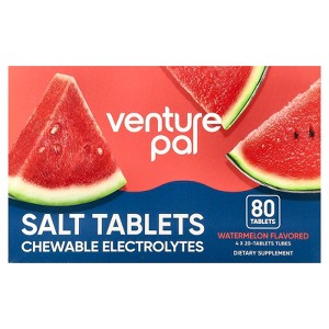 Venture Pal Salt Tablets Chewable Electrolytes, Watermelon, 80 Tablets - 1 of 4