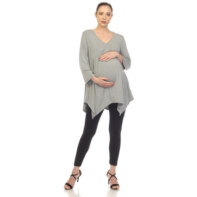Maternity Empire Cut V-Neck Tunic Top