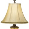 Kathy Ireland Sorrento Traditional Table Lamp 30" Tall Antique Bronze Glass with USB Dimmer Nightlight Flared Bell Shade for Bedroom Living Room Home - 3 of 4
