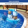 Stack 'n Splash Penguins Floating Target Pool Game - Build It, Hit It, Knock It Down! - 10-Pc Includes 2 Balls -Outdoor Party Fun w/Kids Family Adults - 2 of 4
