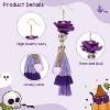 Halloween Skeleton Rose Earrings: Handmade Tassel Party Jewelry - 3 of 4