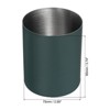 Unique Bargains Desk Stainless Steel Pencil Holders Makeup Brush Holder 2 Pcs - 2 of 4