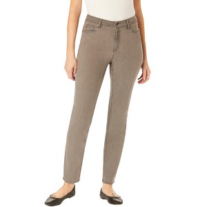Woman Within Women's Plus Size Comfort Curve Straight-Leg Denim Jean - 1 of 4