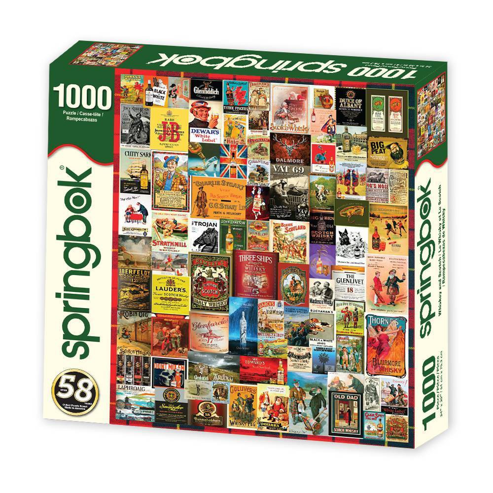 Photos - Jigsaw Puzzle / Mosaic Springbok Whiskey and Scotch Jigsaw Puzzle - 1000pc 