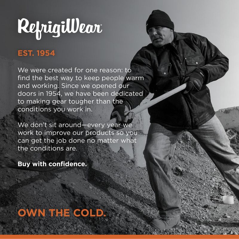 RefrigiWear Men's ComfortGuard Insulated Workwear Utility Jacket Water-Resistant, 5 of 7
