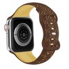 HTUTWOO Bee Engraved Apple Watch Band, Two Tone Silicone Sports Strap 38/40/41/42/44/45/46/49 mm for iWatch Series 10 9 8 7 6 5 4 3 2 1 SE Ultra - 2 of 3