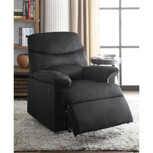 Lyngins Modern Plush Fabric Recliner Chair with Adjustable Back & Footrest,Armchair Accent Chair for Living Room,Bedroom - 1 of 4