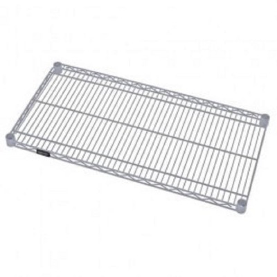 Quantum Storage Systems Wire Shelf, 24"W X 21"D, 600 - 800 Lb. Capacity, Gray Epoxy Antimicrobial Finish, Nsf
