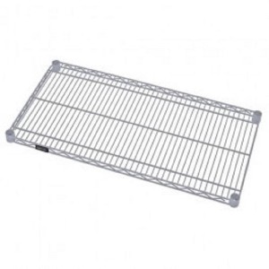 Quantum Storage Systems Wire Shelf, 24"W X 21"D, 600 - 800 Lb. Capacity, Gray Epoxy Antimicrobial Finish, Nsf - 1 of 1
