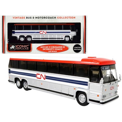 1980 MCI MC-9 Crusader II Intercity Coach Bus "St. John's" "CN Canadian National" 1/87 (HO) Diecast Model by Iconic Replicas