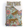 Deny Designs 83 Oranges Leopards and Floral Jungle Queen/Full Duvet and Sham Set (2-3pc Set) - 2 of 4