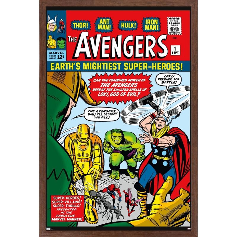Trends International Marvel Comics - Avengers #1 Framed Wall Poster Prints, 1 of 7