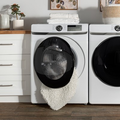 Easy-Care Reversible Pink Shaggy Sheepskin Synthetic Rug 3' x 5'