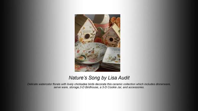 16&#34; x 12&#34; Nature&#39;s Song Rectangular Serving Platter - Certified International, 2 of 4, play video
