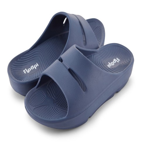 Shops womens navy slides