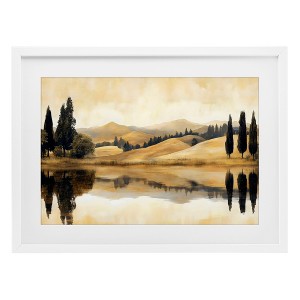 Stupell Industries Reflective Fields View Framed Print Under Glass - 1 of 4